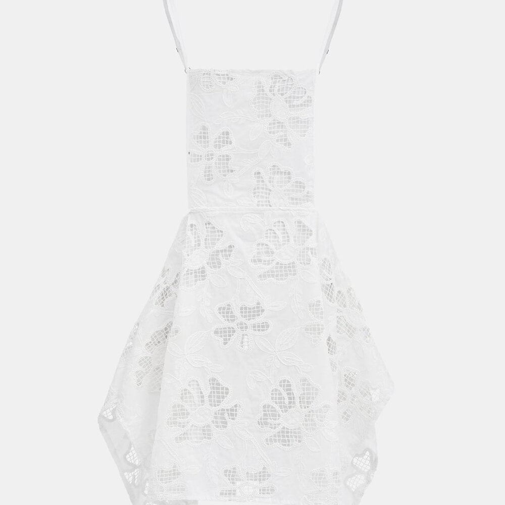 Simonett Embroidered Apron Top - White Size One SizeWhite / One Size - Picture 2 of 3